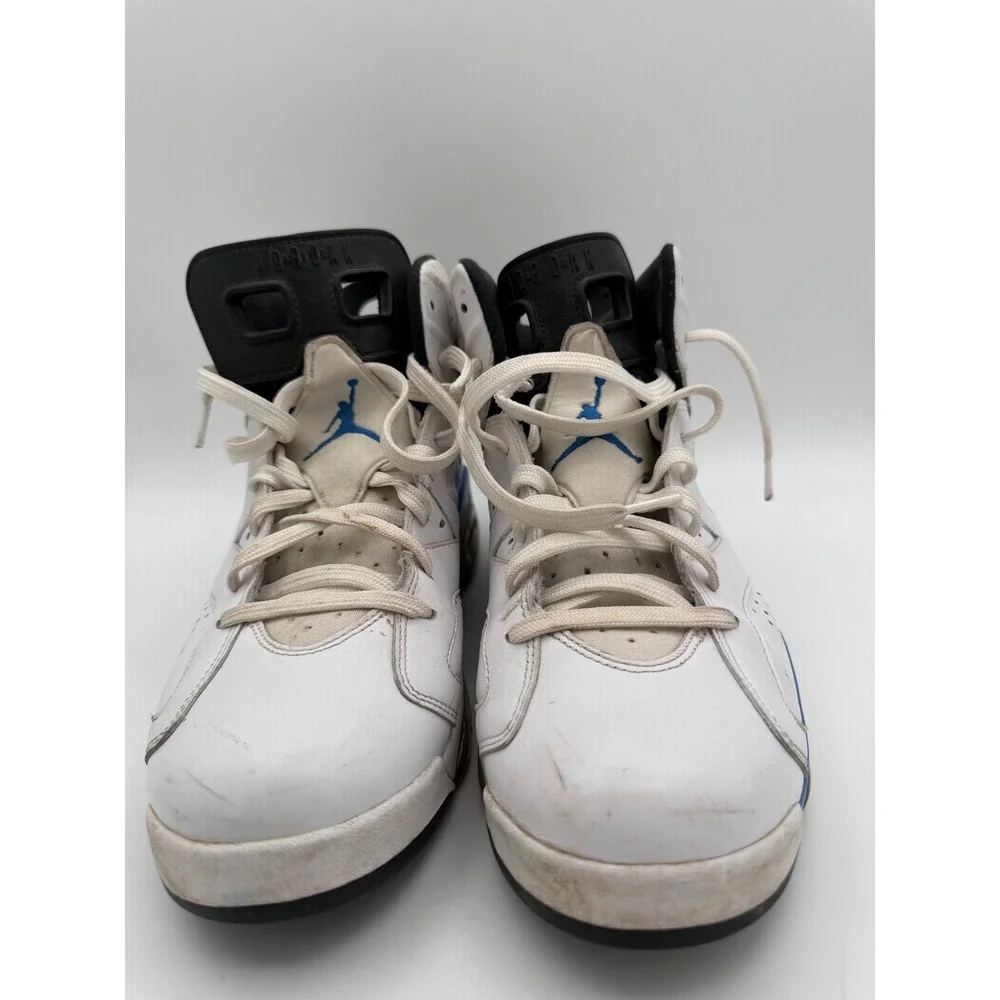 Nike Air Jordan 6 Retro Sport Blue 2014 Mens Size 13 White 384664-107